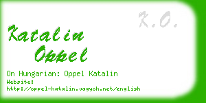 katalin oppel business card